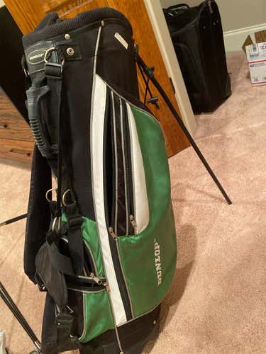Green Used Dunlop Golf Standing Bag