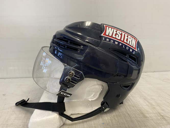Bauer Re-Akt 100 Pro Stock Hockey Helmet Navy Blue Small CCM Visor 8153