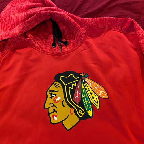 Chicago Blackhawks Majestic NHL Hockey Red Adult XXL Hoodie Sweatshirt NWT