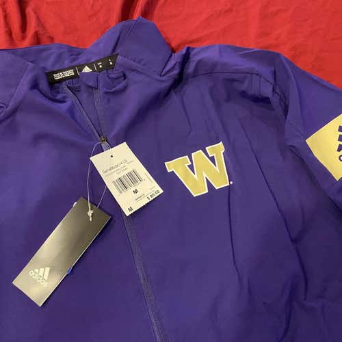 Washington Huskies Purple Adult Medium Adidas 1/4 Zip Jacket