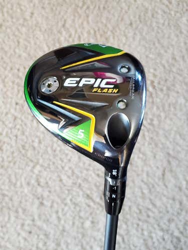 Used Men's Callaway Right Handed Epic Flash Fairway Wood Stiff Flex 5 Wood