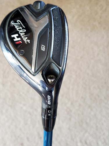 Used Men's Titleist Right Handed 818 H1 Hybrid Stiff Flex 4H