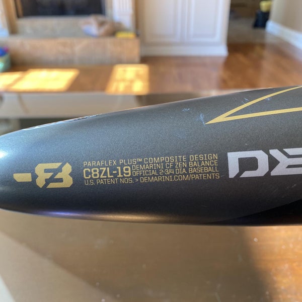 Kid Pitch (9YO-13YO) 2019 Composite CF Zen (-8) 23 oz 31" Bat