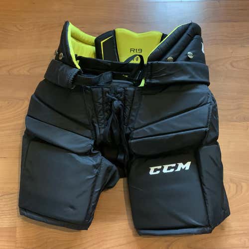 Black Intermediate Large CCM Premier R1.9 Hockey Goalie Pants