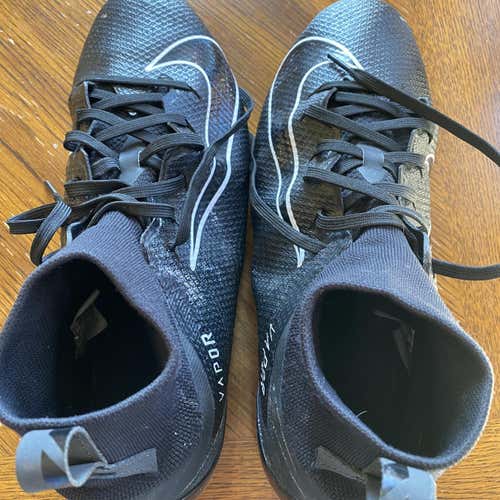 Black Men's Molded Cleats High Top