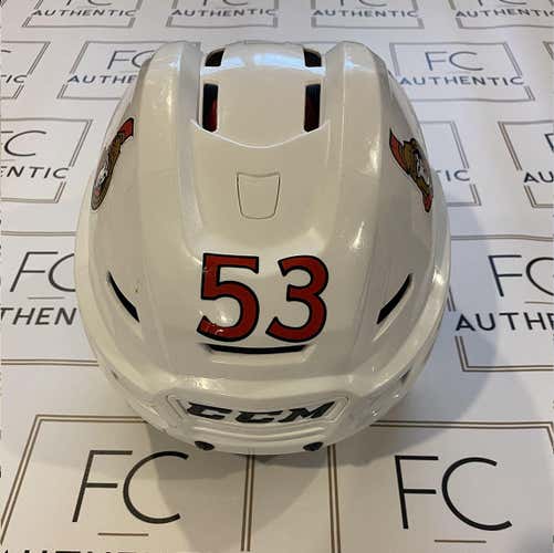 Helmet/Casque - Ottawa Senators #53 Game Worn