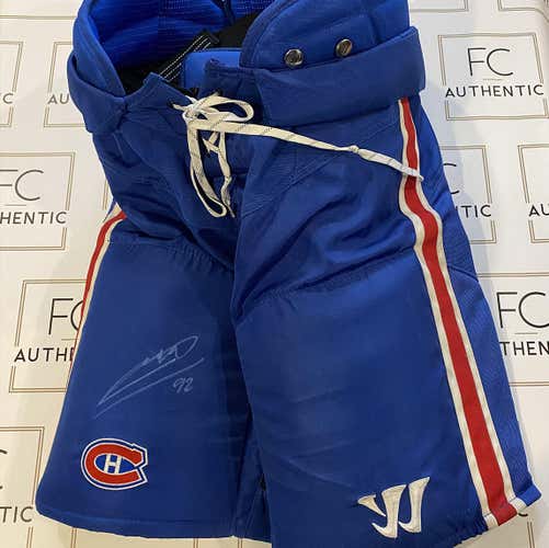Jonathan Drouin Pants Game Worn - Autograph Signed with Coa