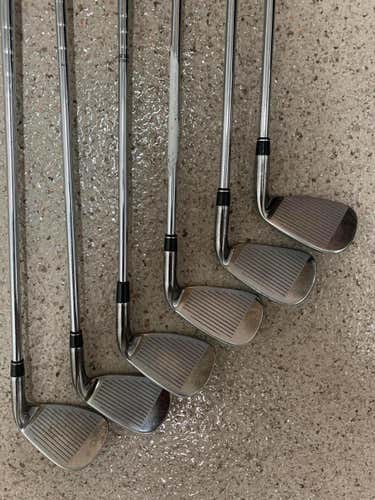 Used Men's TaylorMade Left Hand Burner Iron Set Regular Flex Steel Shaft