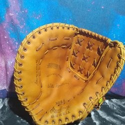 Gold New High School/College Rawlings XFB6 Left Hand Throw First Base Baseball Glove 14"