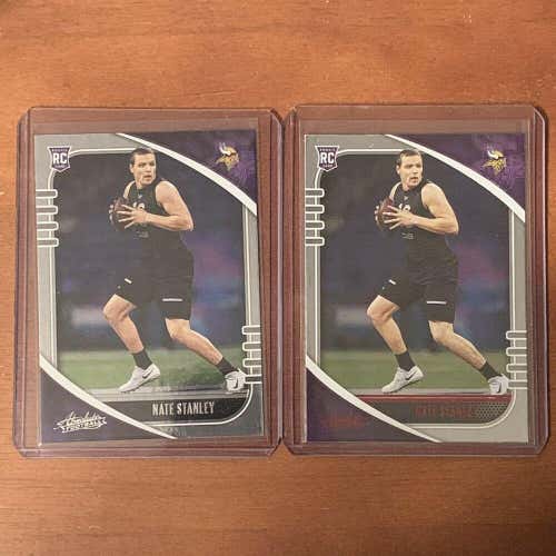 Nate Stanley Vikings 2020 Panini Absolute Football Red Parallel Rookie lot