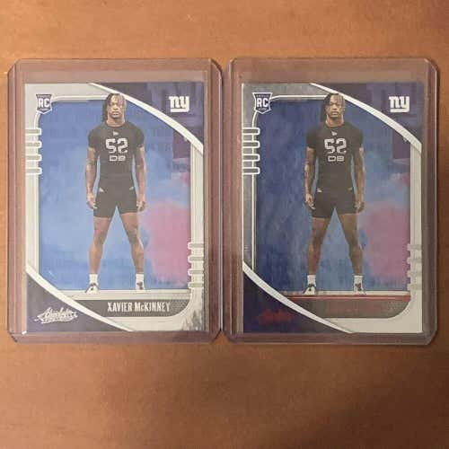 Xavier McKinney NY Giants 2020 Panini Absolute Football Red Parallel Rookie lot