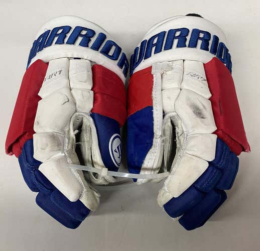 Warrior Covert QR1 Pro Stock Custom Hockey Gloves 14" NY Rangers Lemieux (2)NHL (7050)