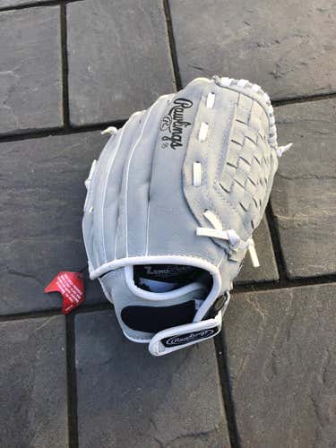 Gray Kid Pitch (9YO-13YO) New Rawlings Right Hand Throw Softball Glove 12"