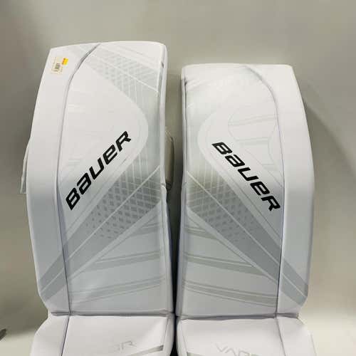 White Senior Small 33" Bauer Vapor X700 Goalie Leg Pads