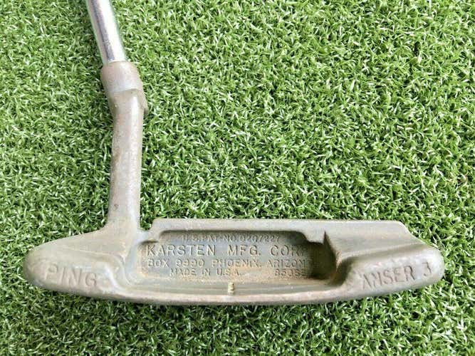 Ping Anser 3 Karsten Putter /  RH / ~35.5" Steel / New Grip / Nice Club / mm3852