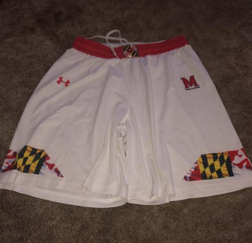 Under Armour Maryland lacrosse game used shorts bundle 3 pairs for laxn16
