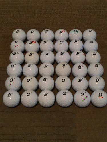 White Used Bridgestone All variations 36 Pack (3 Dozen) Balls