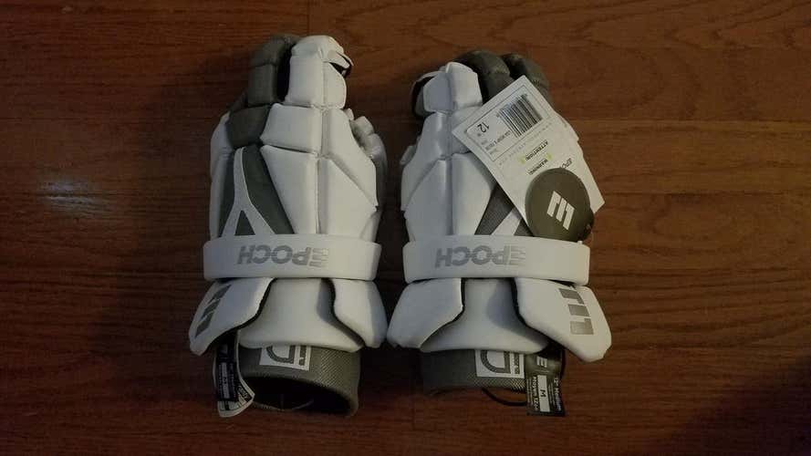 White New Player's Epoch ID Lacrosse Gloves 12"