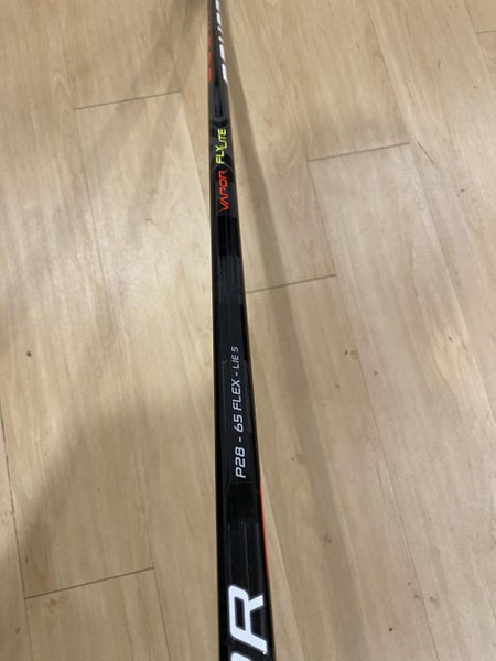 Barely Used Intermediate Bauer Left Hand Vapor FlyLite Hockey around 73 Flex cut down to 51 inches