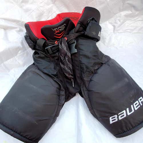 Black Used Junior Medium Bauer Vapor x800 Lite Hockey Pants