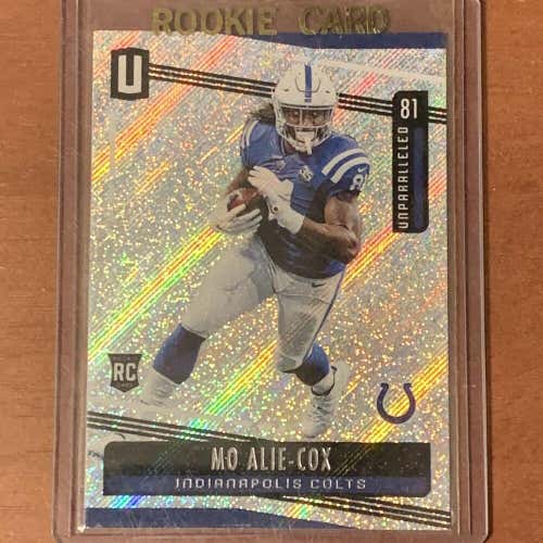 Mo Alie-Cox Indianapolis Colts 2019 Panini Unparalleled Football Rookie #56 RC