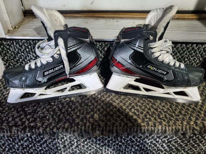 Used Senior Bauer Vapor 2X Pro Hockey Goalie Skates Regular Width Size 8