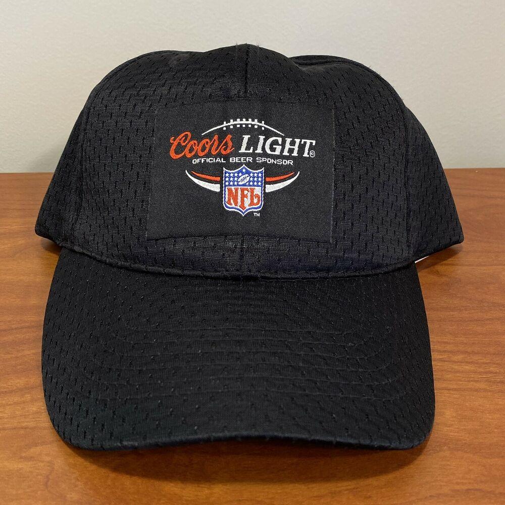 Coors Light NFL Hat Baseball Cap Black 