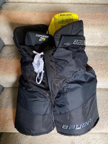 Black Senior Small Bauer Supreme 2S Hockey Pants