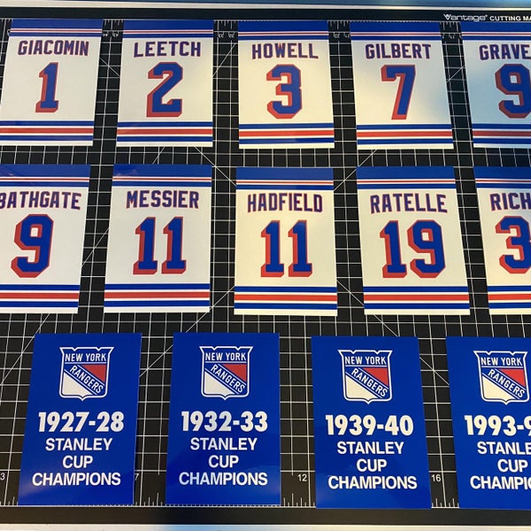 New York Islanders Replica Stanley Cup and Retired Number Vinyl