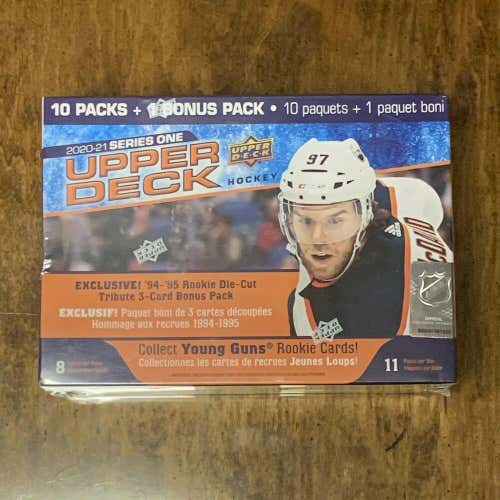 2020-21 Upper Deck Series 1 Hockey Sealed 11 Pack Mega Box W/Special Young Guns