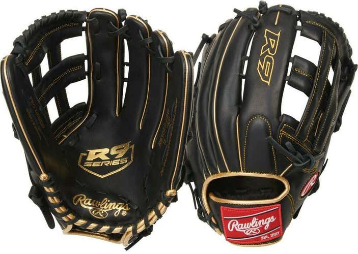 Rawlings R9 Gold Glove 12.75" Baseball Outfield Glove R93029-6BG