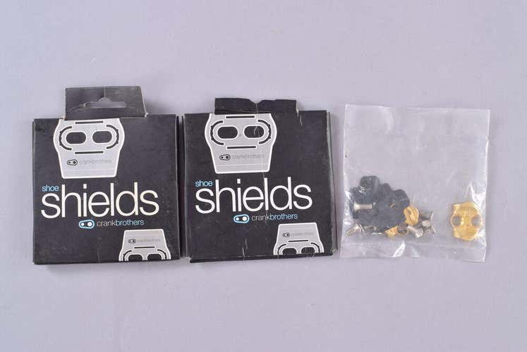 Crank Brothers Race Cleats + LOT of 2 Sets of Crank Brothers Shoe Shields 2 Bolt