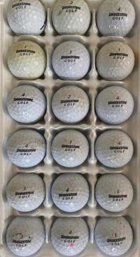 White Used Bridgestone e6 18 Pack Balls