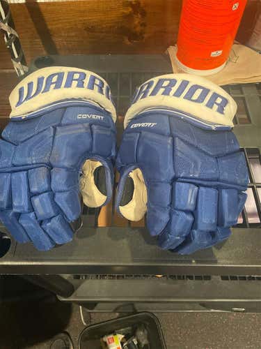 Blue Used Warrior Covert QRE Pro 14" Pro Stock Gloves