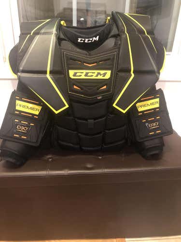 Used Senior XL CCM Premier Pro Chest and Arm Protector Goalie Chest Protector Pro Stock