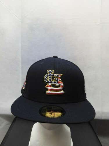 NWS 2018 St. Louis Cardinals 4th of July New Era 59fifty 7 1/4 MLB