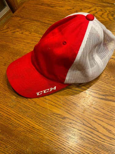 Red Adult One Size Fits All CCM Hat