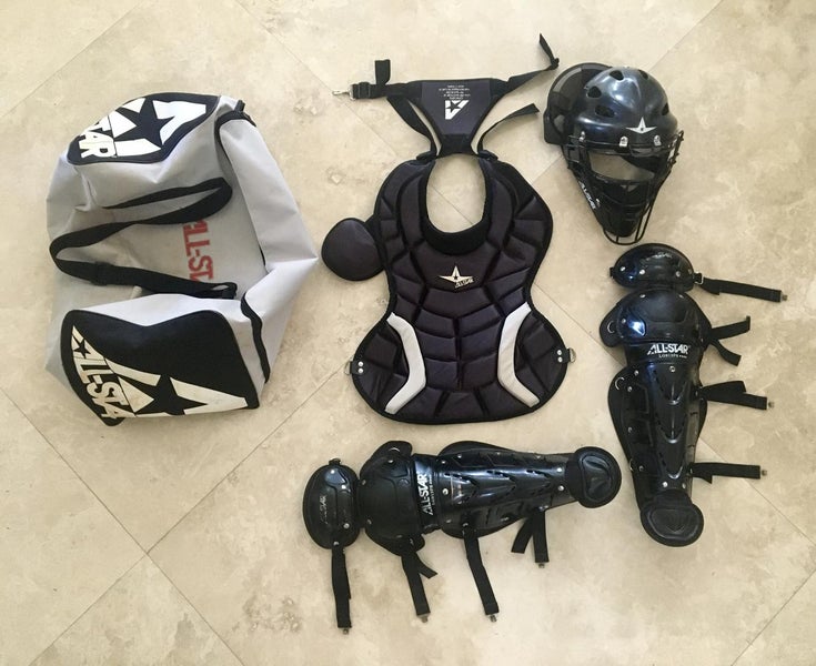 All Star Aegis Microbe youth catcher's set (black) w/bag