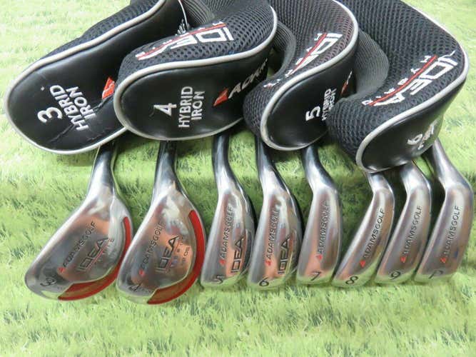 Adams IDEA A2 OS 3,4 5-PW Hybrid/Irons Grafalloy Prolaunch REGULAR