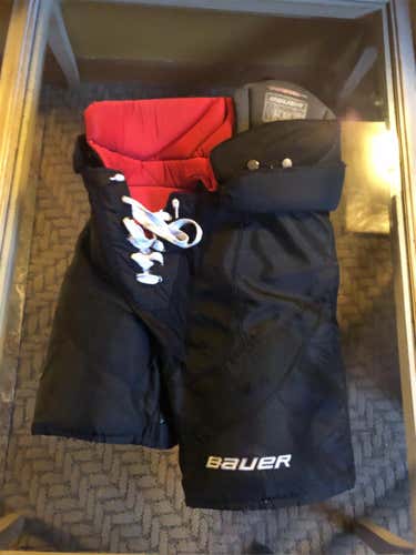 Black Senior Small Bauer Vapor 1X Hockey Pants