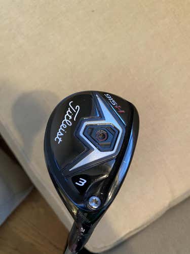 Used Men's Titleist Right Handed 915H Hybrid Stiff Flex 3H