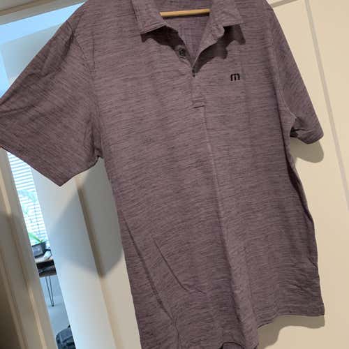 Purple Adult Large Travis Matthew Shirt