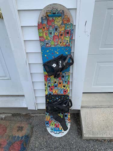 Unisex  Kid Burton With Bindings Soft Flex True Twin Snowboard