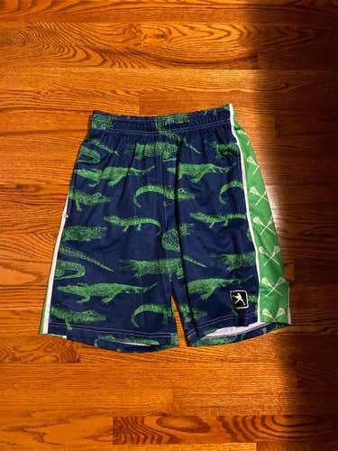 Blue Adult Small Lacrosse Unlimited Alligator Shorts
