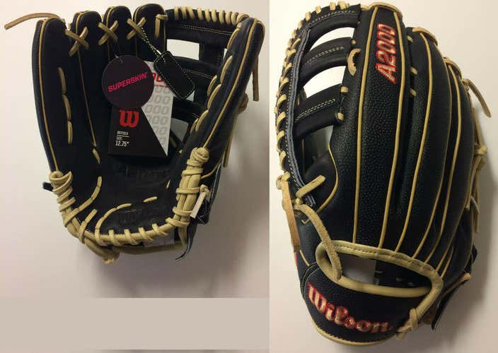 2021 Wilson A2000 1800SS SuperSkin Outfield Glove 12.75" WBW1001031275 Left Hand