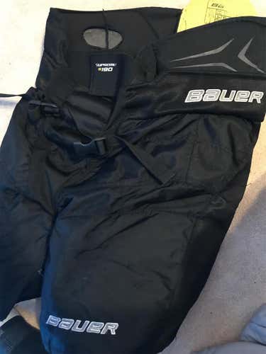 Black Junior XL Bauer Bauer S190  Hockey Pants