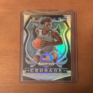 James Wiseman 20-21 Panini Prizm Draft Picks Crusade Silver Memphis RC #82
