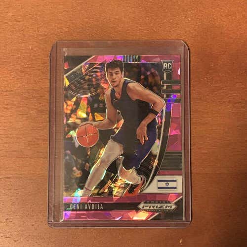 Deni Avdija 20-21 Panini Prizm Draft Picks Pink Cracked Ice Rookie Card #46