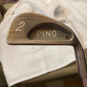 Ping Men's 2 iron Karsten 1 Stiff Flex Steel Shaft