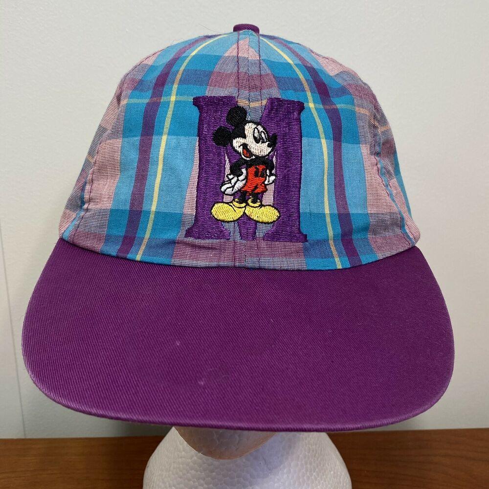 Details about   Mickey Mouse Plaid Cap Hat Kids Juvenile Walt Disney Vintage New 